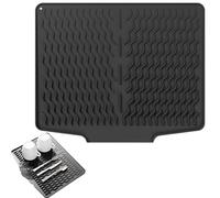 Tapis d'égouttement pour évier - Pour plan de travail de cuisine - Bac de rangement comme égouttoir pour vaisselle et tasses