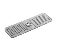 Tapis d'égouttement pour robinet - Protection anti-éclaboussures - Pour évier de cuisine à 5 °C - Inclinaison de l'évier - Poignée anti-gouttes - Plateau derrière le - Multiusage extérieur et