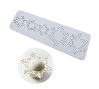 tapis dentelle en forme de Flocons de neige taille pour Noël fondant, moule en silicone creux 3D pour chocolat, bonbons, dentelle pour pâtisserie, sucre, dessert, cupcake, Cuisine moléculaire