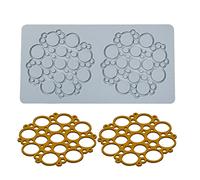 tapis dentelle Moule en silicone 3D en forme de Bulles pour chocolat, bonbons, fondant, décoration de cupcakes, desserts
