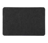 Tapis d'entrée antidérapant en polyester noir 40x60cm - - ALTOBUY Noir