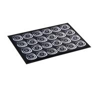 Tapis d'entrée déco 60 x 90 cm anthracite
