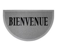 Tapis d'Entrée Demi-Lune "Maison" 45x75cm Gris & Noir Gris G