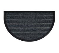 Tapis d'Entrée Demi-Lune ""Marco"" 45x75cm Gris