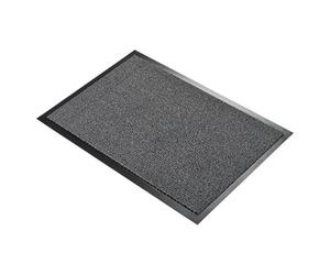 Tapis d'entrée économique Vyna-Plush 90 x 150 cm gris