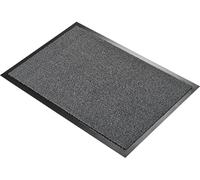 Tapis d'entrée économique Vyna-Plush 90 x 150 cm gris