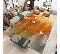 Tapis D'entrée Graffiti Orange Tapis Salon Couloir Antidérapant Paillasson Extérieur Polyester Paillasson Exterieur Interieur Rug Salon Chambre Lavable 50x80cm