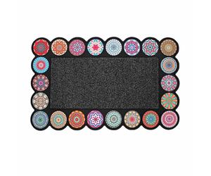 Tapis d'Entrée Imprimé "Rosacolor" 45x75cm Multicolore