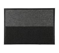 Je Cherche une Idée Paillasson brossant 2 en 1 50x70 cm antidérapant Noir et gris