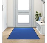 Tapis D'entrée Lavable Bleu 120x300 Cm