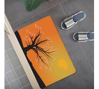 Tapis D'entrée Orange Noir Rose Tapis Salon Couloir Antidérapant Paillasson Extérieur Polyester Paillasson Exterieur Interieur Rug Salon Chambre Lavable 150x200cm