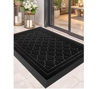 Tapis d'entrée - Paillasson - Color & Geometry - 120 x 180 cm - Noir - anti-dérapant -imperméable lavable