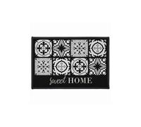Tapis d'Entrée Rectangulaire Alfama 40x60cm Noir