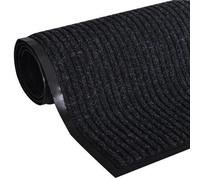 vidaXL Tapis d'entrée Noir 90 x 60 cm PVC antidérapant Bureau/Maison