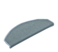 Tapis d'escalier 15 pièces 65x24x4 cm Bleu Marine dérapant PP Tufté | Lavable, insonorisant, ruban adhésif double face, emballé en rouleau, protecteur de marches