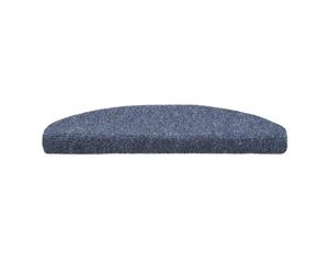 tapis d'escalier "2026 Moderne" Autoadhésif Lot de 15 65x21x4 cm Bleu Demi-Rond Grand - Tapis d'escalier - Meubles design 5745317