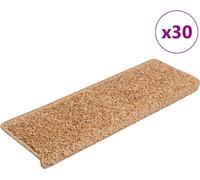 Tapis d'escalier 30 pcs. 65x21x4 cm Beige ,Tapis d'escalier 2025