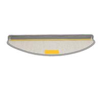 Tapis d'escalier antidérapant et lavable - Gris - 65 x 21 x 4 cm - Pliable avec ruban adhésif double face - Tufté en 100 % polypropylène - Pour l'intérieur, les escaliers, les appartements, les