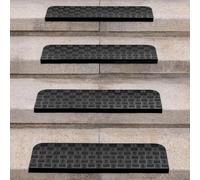 Tapis d'escalier antidérapant - lot de 4 - 65 x 25 cm - caoutchouc