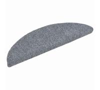 Tapis D'escalier Auto-Adhésif 30 Pièces 56x17x3 cm Polypropylène Gris Clair | Base antidérapante, réduction du bruit, lavage en machine, emballage en rouleau, coussinets de protection