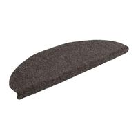 Tapis d'Escalier Autocollant 20 Pièces 65x21x4 cm Anthracite Demi-Rond | Polypropylène stable, lavable machine, -dérapant, réduction bruit, emballé en rouleau