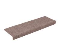 Tapis D'Escalier Autocollant 30 Pièces 65x21x4 cm Brun Clair dérapant | Polypropylène robuste, lavable machine, réduction bruit, livré en rouleau, marche durable