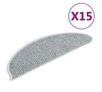 Tapis d'escalier autocollants 15 pcs 56x17x3 cm Bleu