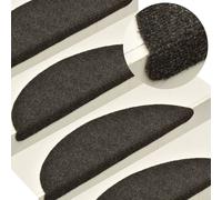 Tapis d'escalier design autocollant 5 pcs. Anthracite 56x17x3 cm, Tapis d'escalier 2024 Nouveau