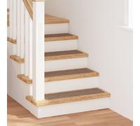 Tapis D'escalier Vidaxl Avec Dos En Latex Marron 20x75 Cm
