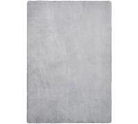 Tapis descente de lit moquette rectangulaire en polyester coloris gris - Longueur 170 x Profondeur 120 x Hauteur 1.5 cm -JUANIO- Gris G