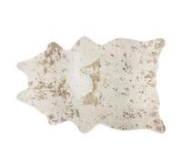 Féérie Lights & Christmas - Tapis design peau de vache Terre sauvage - L. 190 x l. 150 cm - Doré et blanc - Marc en terre sauvage Or G