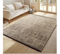 Tapis Design Tapistrend 140 x 200 cm - Beige - Bohème - Effet Laine Doux À Poils Courts Pour Un Confort Quotidien