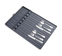 Tapis d'étagère en silicone antidérapant réutilisable résistant à la chaleur, spatule de comptoir de cuisine | pour pinces, racloirs, brosses, bouteilles d'huile