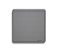 Tapis d'Évier Bodo® - Carré - Gris - 37 x 37 cm - pour Éviers de 40 x 40 cm (Gris, 37 x 37 cm)