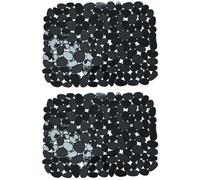 Tapis d'évier de cuisine 2 pièces, protecteur d'évier en PVC antidérapant 12x15, 6 tapis et protecteurs résistants à la chaleur pour de séchage vaisselle en acier inoxydable ou en porcelaine