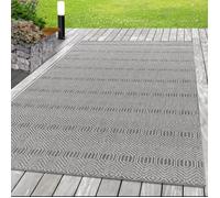 Tapis d'extérieur d'intérieur - SIMPEX - BONA - Rayures Gris - 120 x 170 cm
