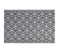 Tapis d'extérieur - Esschert Design - OC25 - Gris et blanc - 121 x 174 cm - Moderne