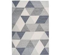 Tapis d'Extérieur Géométrique "Yoga" Gris & Crème 120 x 170 cm Gris G