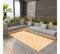 Tapis d'extérieur vidaXL - Orange et blanc - 120x180 cm
