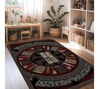 Tapis d'Halloween avec citation du club de livre hanté 1,2 x 1,8 m