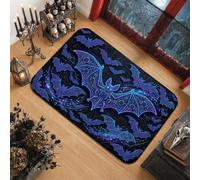 Tapis d'Halloween motif chauve-souris gothique Cyber Bat 0,6 x 0,9 m