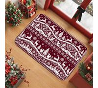 Tapis d'hiver sur le thème de la forêt de rennes 0,6 x 0,9 m