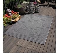 Tapis d'intérieur d'extérieur résistant Boho cuisines balcon terrasse jardin salon Gris 80 x 250 cm