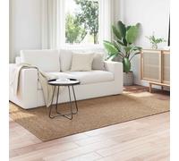 Vidaxl Tapis De Surface Moiré Agira Naturel 150 X 80 Cm Polyester