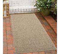 Tapis d'intérieur et d'extérieur en look jute dans des couleurs naturelles Taille - 80 x 150 cm
