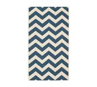 Tapis D'intérieur / Extérieur Chevron Safavieh Cour Bleu - 160 X 160 Cm