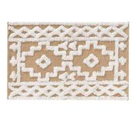 Douceur d'Intérieur – Tapis rectangle Medine – Jute et coton tufté – Naturel – 120 x 170 cm