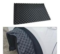 Tapis d'isolation acoustique en coton pour plaque de porte de voiture - Tapis en mousse de caoutchouc avec dos solide - Feuille de barrière thermique - 25 x 80 cm - Couleur noire - Pour une