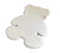 Tapis Doux en Forme d'ours à Poils Longs pour Enfants, Adolescents, Chambre de Filles, Salon avec Design Mignon, pour Chambre à Coucher, Tapis d'ours, Tapis d'ours à Poils (45 * 60)