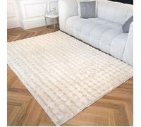 Tapis doux et moelleux effet bulle - NAZAR RUGS - BUBBLE - Beige - 200x290 cm